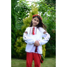 Embroidered blouse for girl "Mountain Breeze"